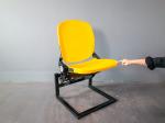 Gas Assisted Plastic Stadium Seats With Riser Mounted Brackets