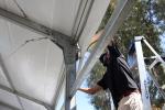 Versatile Industrial Storage Tent With Customizable Length Options Modular