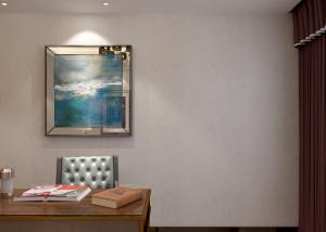 Quality Waterproof Asian Inspired Wallpaper , Leaf Pattern Modern House Wallpaper wholesale