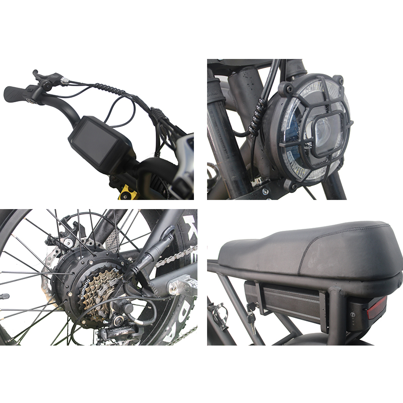 DOMANCA Super Electric Hybrid Bike 73 OEM 48V 20Ah Long Range Ebike 500w/750w/1000w