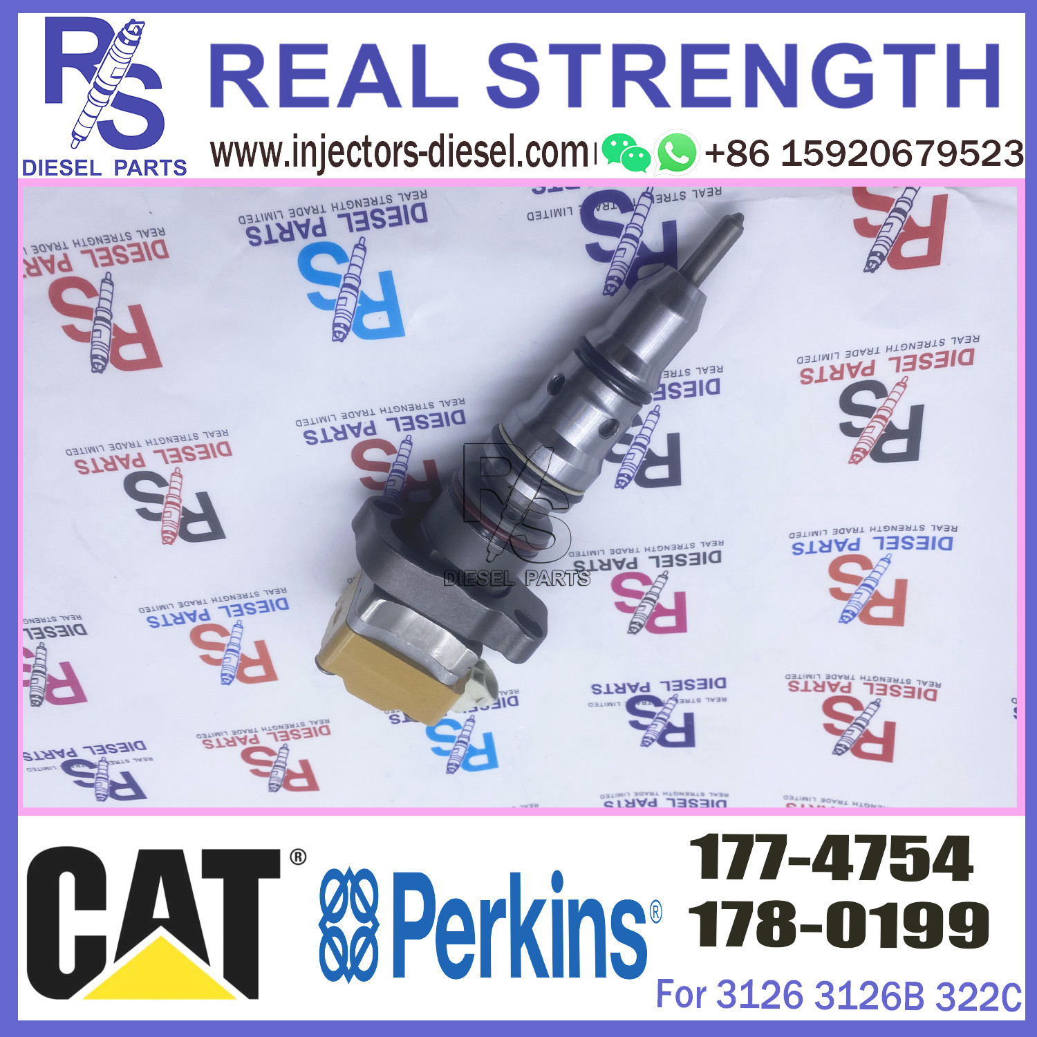 3126B Diesel Fuel Injector 1417837 1774752 1774754, 3126 Engine Nozzle 141-7837 177-4752 177-4754
