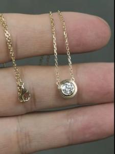 Quality Round Shape Lab Grown Diamond Pendants For Gift Lucky Eye Necklace Pendant Jewelry wholesale