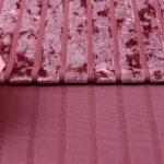 Stripe Diamond Korean Velvet Fabric Stripe For Ladies Dress 240 GSM