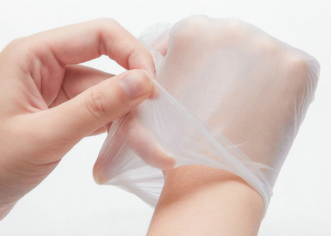 Commercial  Powder Free Nitrile Gloves 4 Mil Non Sterile Clear Vinyl Gloves