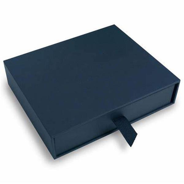 bespoke blue drawer packaging cosmetics box luxury trophy box apparel clothes