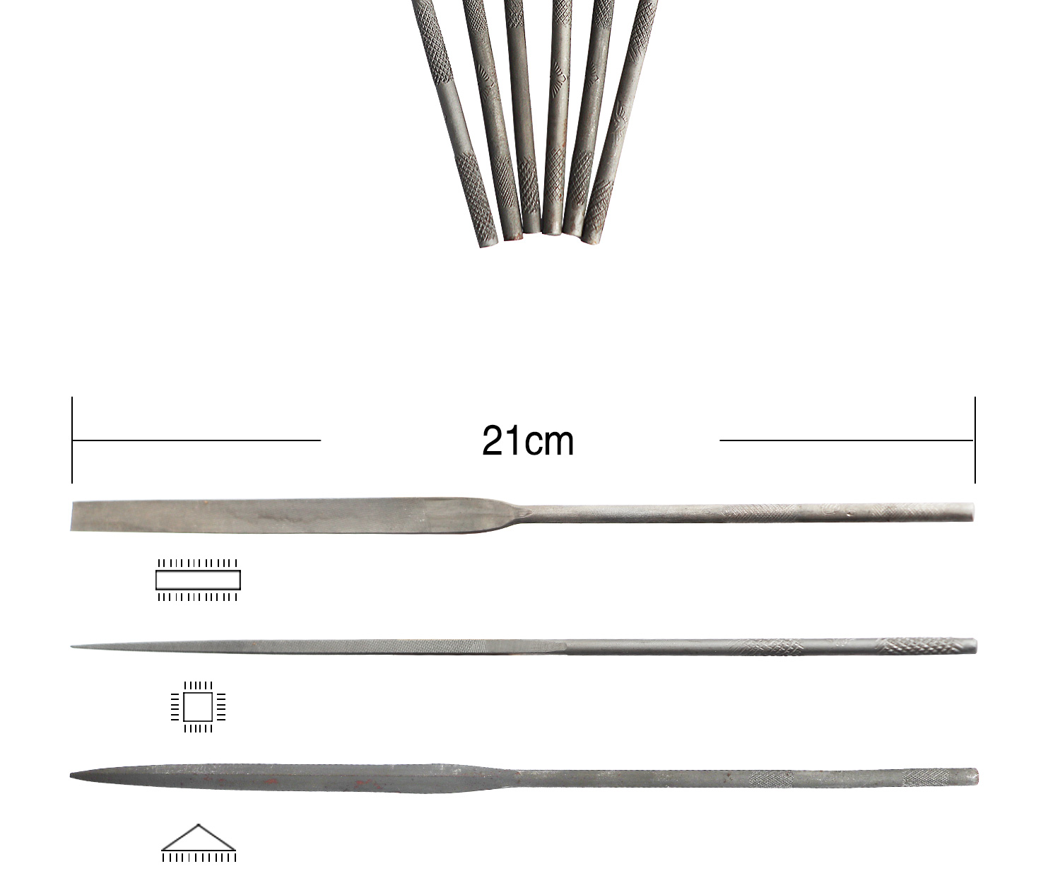 6pcs Shaping Files For Jewelry Making Flat Headed Clay Sculpting