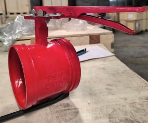 Quality PN16 DN150 resilient seal cast iron butterfly valve wholesale