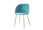 Ergonomic Velvet Fabric Seat 13KGS 840mm Modern Leisure Chair