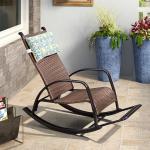 Iron Single Patio Sun Lounger Customized Garden Recliner Chairs