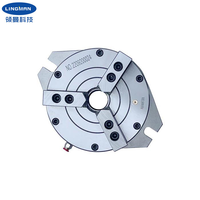 3 Jaw Lathe Chuck Vertical Hollow Chuck Pneumatic Power Chuck