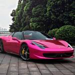 Bubble Free Moisture Proof Pink Chrome Car Vinyl Wrap Mirror Effect
