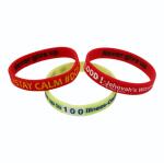 Custom Ink - Filled Silicone Bracelets Sport Event Rubber Wristbands