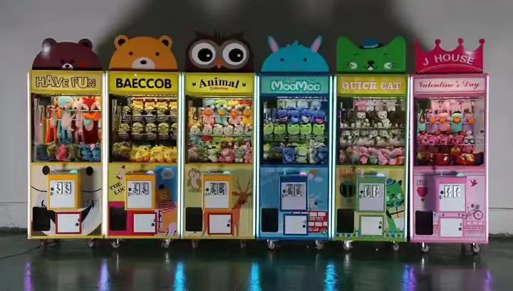 1 Player Crane Plush Toy Doll Claw Stuffed Toy Game Machine Customized for Your Store