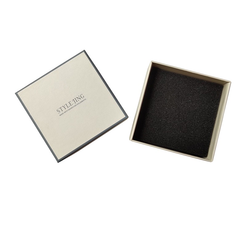 Square Lid And Base Box Hot Foil / UV / Varnish Finish Rigid Gift Boxes With Lids