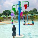 Kids Splash Pad Water Park Buckets Games Colourful UV Resistant