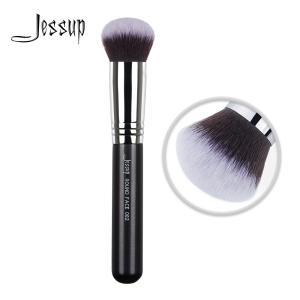 Quality Small Dense 1pc Round Face Brush Buffed Powder Foundation wholesale