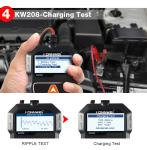 CE certified Konnwei KW208 100-2000cca Digital Battery Tester For 12V Cars