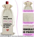 Wedding Wine Bag, Gift For Wedding Planning, Wedding Officiant, Wedding Host,