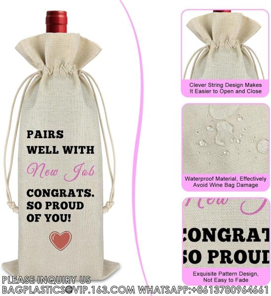 Wedding Wine Bag, Gift For Wedding Planning, Wedding Officiant, Wedding Host,