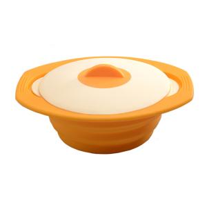 Quality 1600ml Double Color Lids Collapsible Silicone Steamer Microwave Safe wholesale