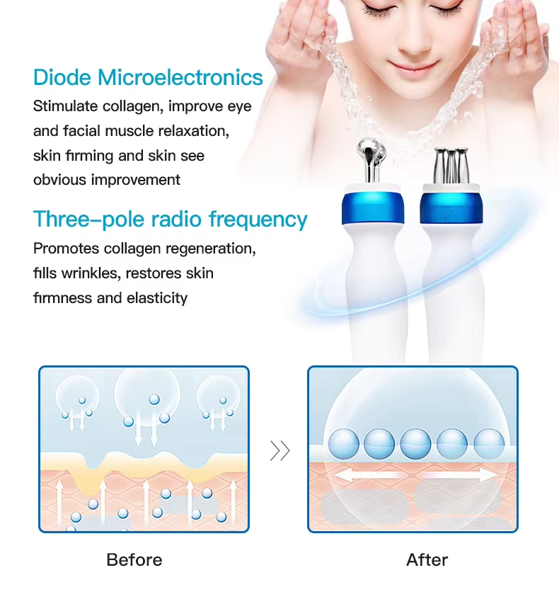 14 In 1 Ultrasonic Scrubber RF Bio Facial Cleaning Hydrodermabrasion Machine