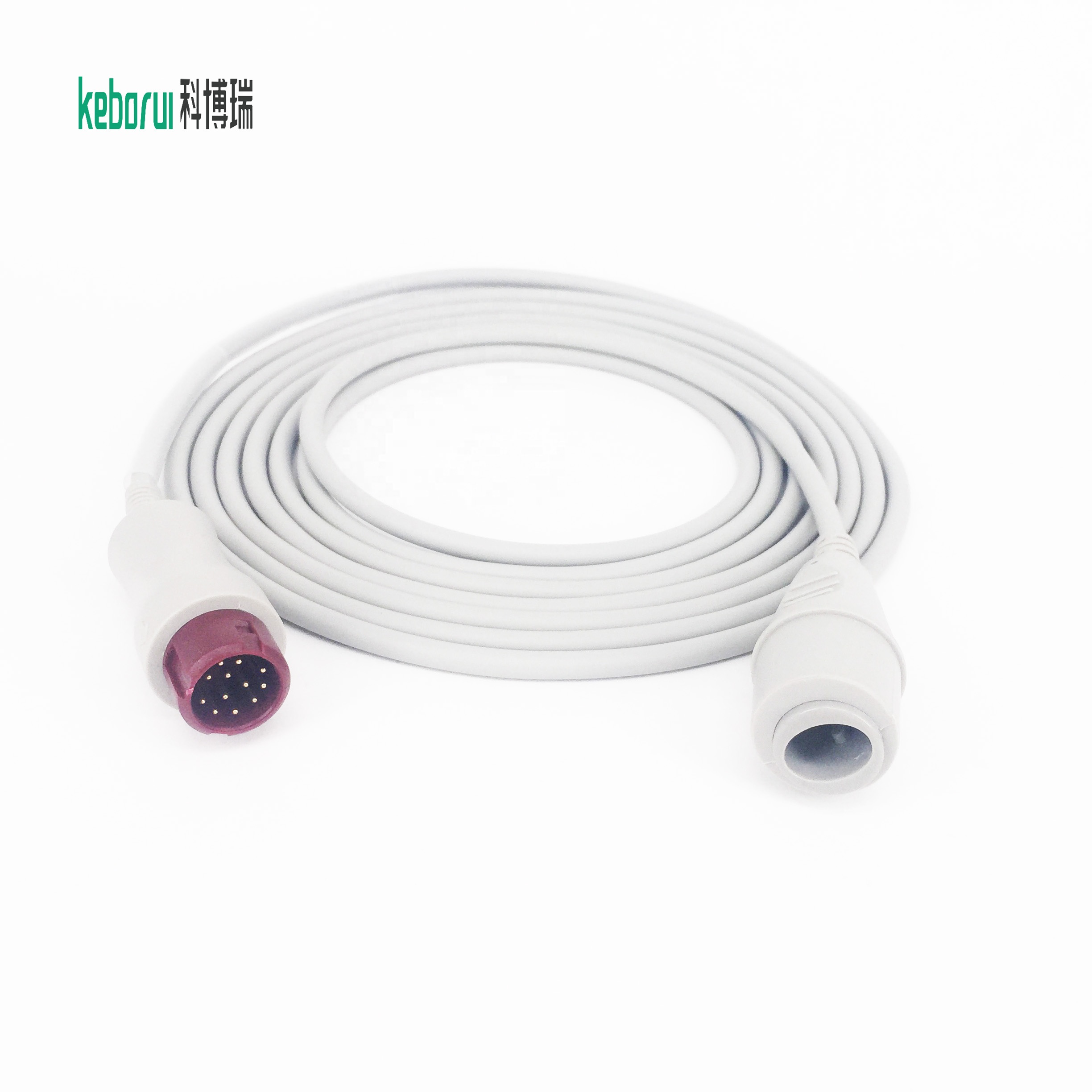 Mindray Monitor IBP Adapter Cable Latex free For Edwards Transducer