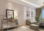 Removable embossed PVC European Style Wallpaper With Leaf Pattern