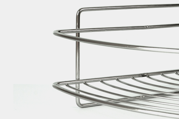 Nano WGO Corner Shower Caddy Rust Proof 10.1cm High Suction Fixed