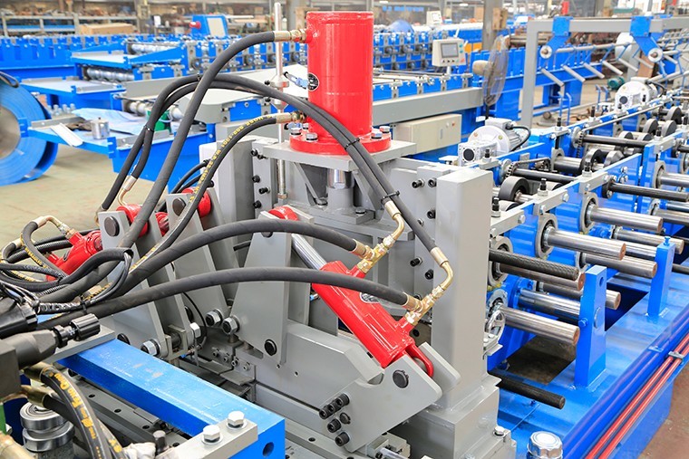 3 Cylinder Cable Tray Roll Forming Machine , Steel Stud Roll Forming Machine