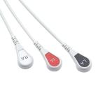 For Datex Ohmeda Compatible Direct-Connect ECG Cable and leadwires 3Lead AHA