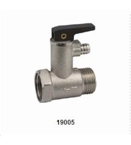 Quality 19005 Brass Ball Valve , Water Heater Pressure Valve Brass forging by owned plant wholesale