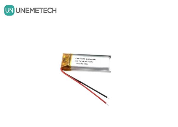 UNEMETECH 230mAh LiPo Battery 3.7V Lithium Polymer Battery 851228 for Remote