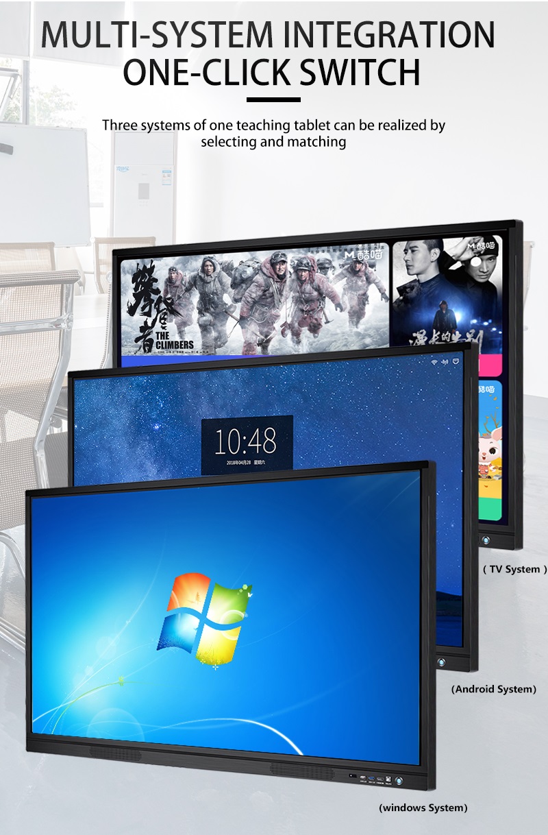 All In One 85" 1080P Digital Interactive Whiteboard For Classroom
