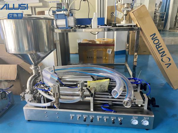 Piston Pneumatic 2 Heads Pet Bottle Liquid Filling Machine Shampoo Filling