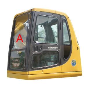 Quality No Holes KOMATSU Cab Glass Excavator Front Windscreen Glass wholesale