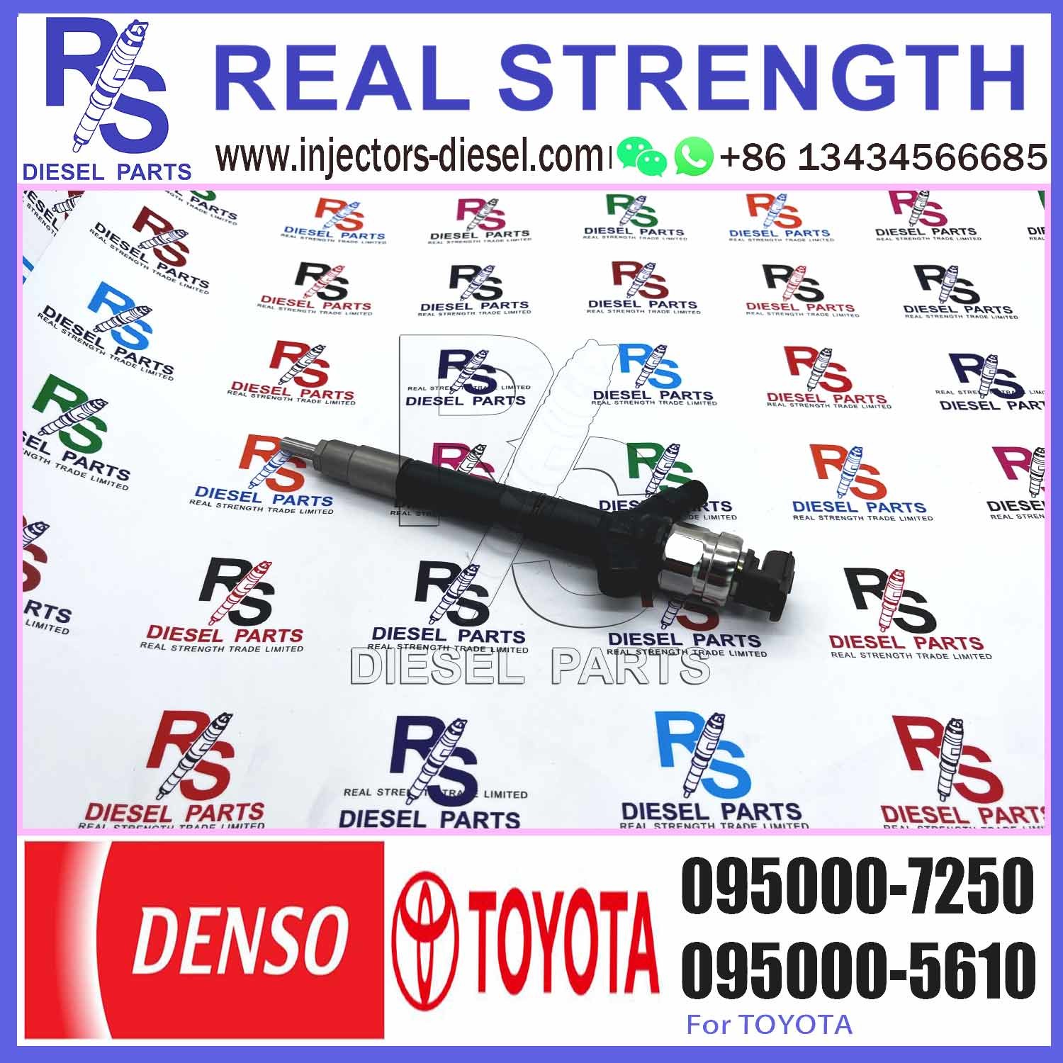 New Injector 0950007250 095000-7250 23670-0R160 23670-0R110 Diesel Injector DCRI107610 7250 for Toyota Avensis 2.2 D 2AD