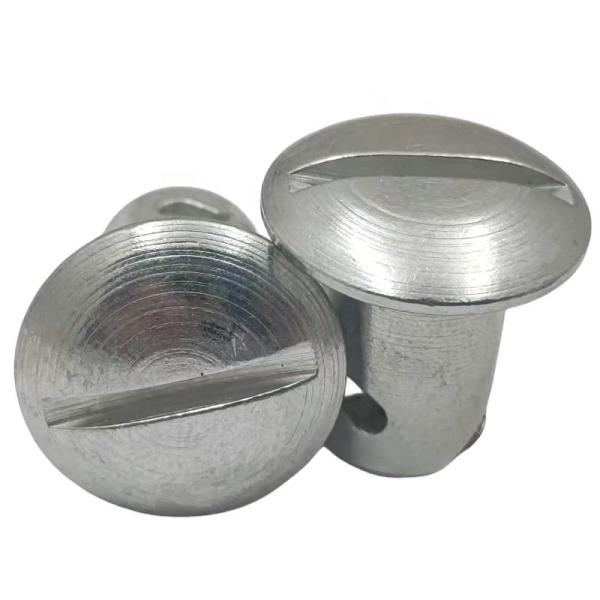Universal OE NO. 7/16"x.500" Silver Steel Quarter Turn Dzus Dome Head Buttons