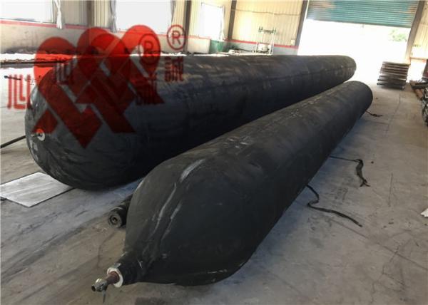 Cheap ISO9001 Black Marine Rubber Airbags Ship Launching Balloon For Heavy Duty for sale