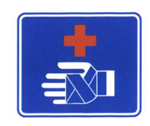 Good Price Traffic Sign General Road Guidance Signs Blue and White Color Sheet