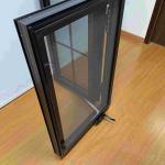 American Style Aluminum Casement Windows Crank Control Laminated Aluminum