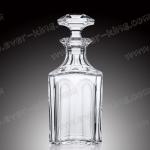 ISO9001 2015 Luxury Glass Stopper 750ml Whiskey Glass Bottle