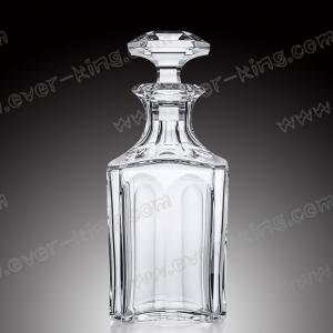 Quality ISO9001 2015 Luxury Glass Stopper 750ml Whiskey Glass Bottle wholesale