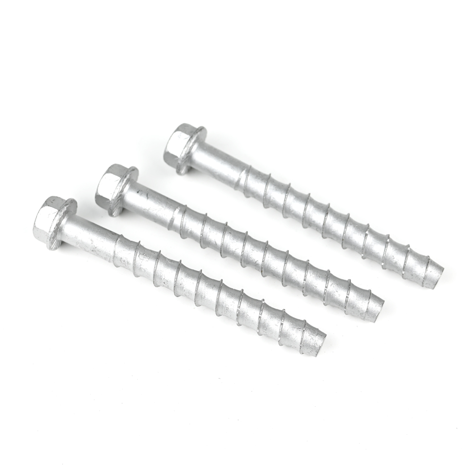 HEX Head Carbon Steel M12 125mm Self Drilling Anchor Concrete Bolt Customized Support