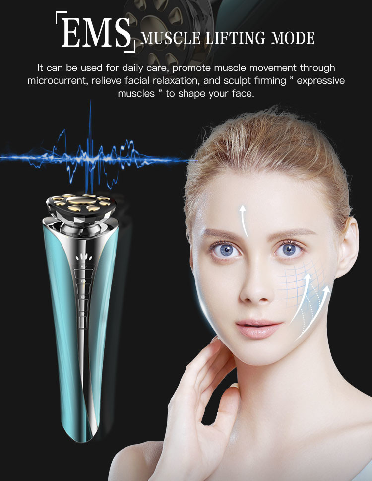 Red Blue Phototherapy Multifunctional Beauty Device Facial Toning Device