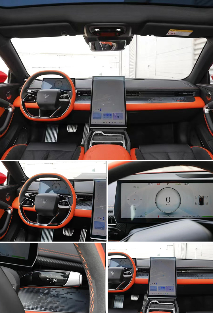 Pure Electric 2024 Nezha Gt Sport Car 600 km Range 2 Doors and 620N.m Maximum Torque