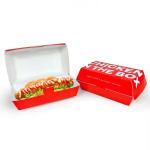 Custom Printed Logo Hot Dog Boxes Sandwich Bags Kraft Paper Fast Food Packaging