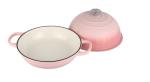 6QT Pink Enameled Cast Iron Dutch Oven – Stylish & Functional