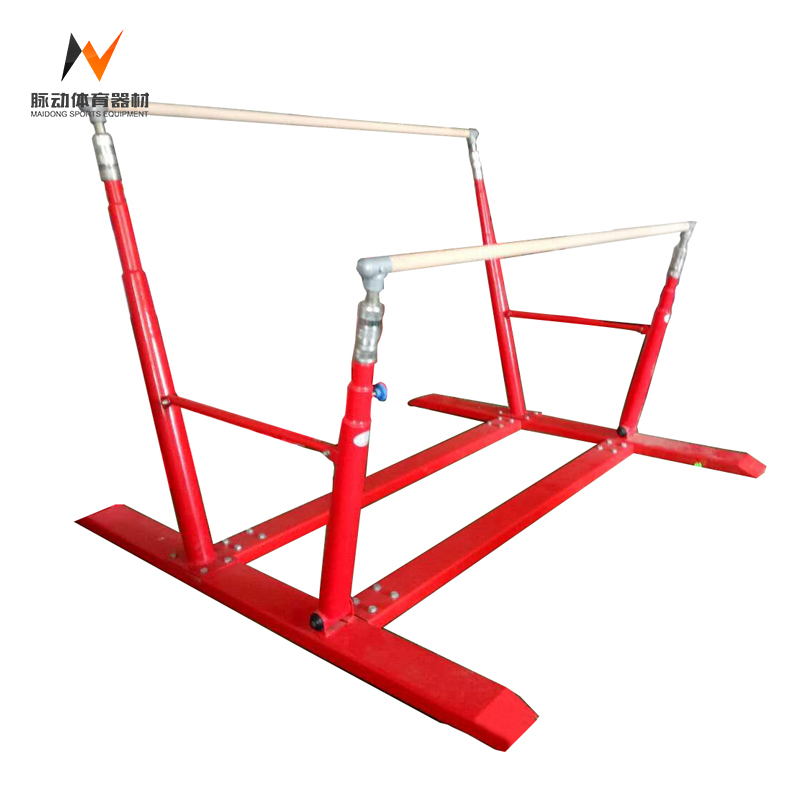 Customizable Children's Red Outdoor Uneven Bars for Active Playgrounds and Parks