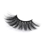 Flexible Faux Mink Lashes , Natural Black 3d 25mm Wispy Lashes