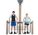 wood like street lamp outdoor fitness equipment